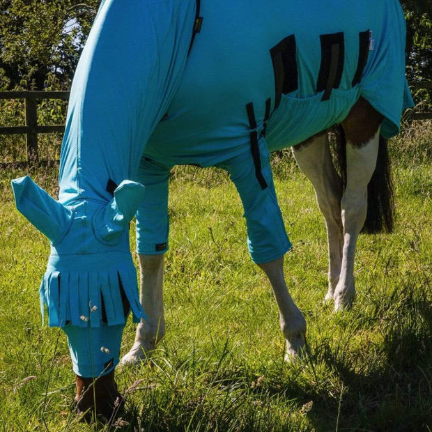 Anti-Itch Front Leg Covers for Horse - Sweet Itch & Sarcoid Protection - Snuggy Hoods