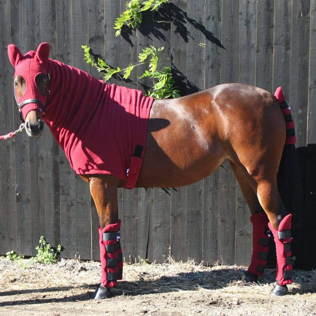Jams Fleece Horse Hood - Additional Stable Warmth for Horse & Pony - Snuggy Hoods